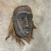 African Ivory Coast Wood Mask with Beard